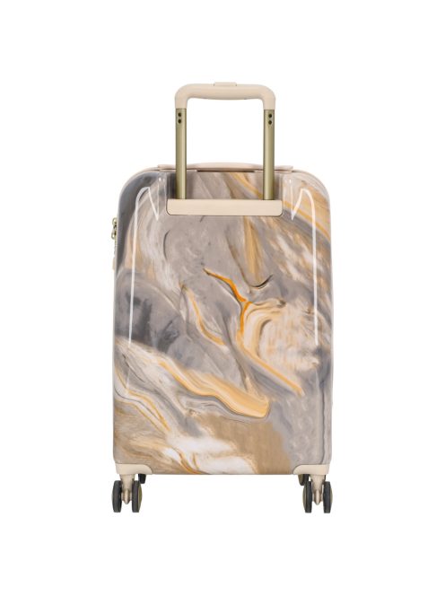 Charm London szürke mintás 4 kerekű kabinbőrönd