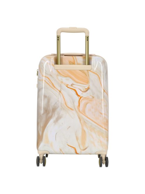 Charm London bézs mintás 4 kerekű kabinbőrönd