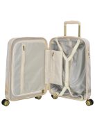 Charm London bézs mintás 4 kerekű kabinbőrönd