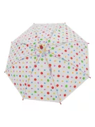 Derby Sky transparent 72654 piros pöttyös esernyő