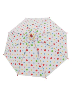 Derby Sky transparent 72654 piros pöttyös esernyő