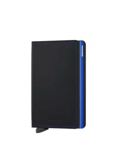 Secrid Slimwallet matte black-blue kártyatartó automata