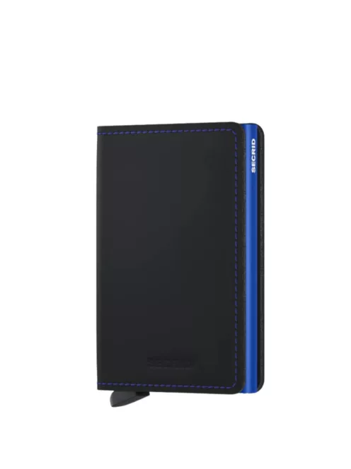 Secrid Slimwallet matte black-blue kártyatartó automata