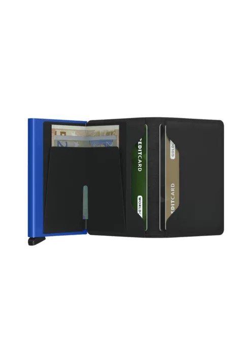 Secrid Slimwallet matte black-blue kártyatartó automata