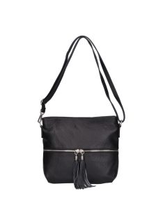 Olasz bőr 62255 fekete női oldaltáska