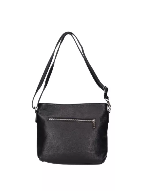 Olasz bőr 62255 fekete női oldaltáska