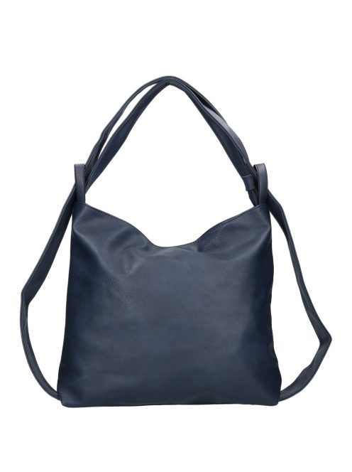 Divatos HB0161 kék női nagy hátizsák és válltáska