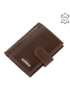   Giultieri SIV808/T barna bőr férfi exkluzív kártyatartó és pénztárca