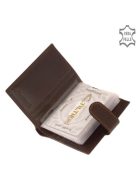 Giultieri SIV808/T barna bőr férfi exkluzív kártyatartó és pénztárca