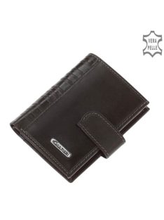   Giultieri SIV808/T fekete bőr férfi exkluzív kártyatartó és pénztárca