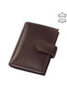 Corvo Bianco CBS808/T barna férfi bőr exkluzív kártyatartó és pénztárca