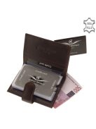 Corvo Bianco CBS808/T barna férfi bőr exkluzív kártyatartó és pénztárca