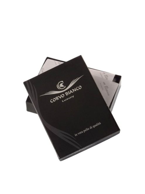 Corvo Bianco CBS808/T barna férfi bőr exkluzív kártyatartó és pénztárca