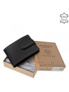 Green Deed OPR30809/T fekete bőr férfi kártyatartó és pénztárca