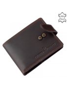 Green Deed OPR30809/T barna bőr férfi kártyatartó és pénztárca