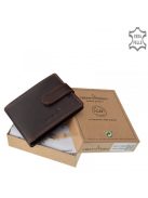 Green Deed OPR30809/T barna bőr férfi kártyatartó és pénztárca