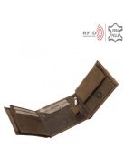 Green Deed BMX1021 barna bőr férfi kerékpáros minta pénztárca  