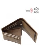 Green Deed BMX1021 barna bőr férfi kerékpáros minta pénztárca  