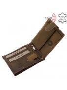 Green Deed BMX1021/T barna bőr férfi kerékpáros minta pénztárca  