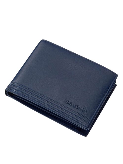 La Scala TGN1021 kék bőr női pénztárca