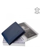 La Scala TGN1021 kék bőr női pénztárca