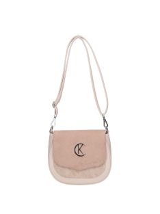 Karen Ren bézs virágos rostbőr női oldaltáska