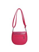 Karen Ren rózsaszín virágos rostbőr női oldaltáska