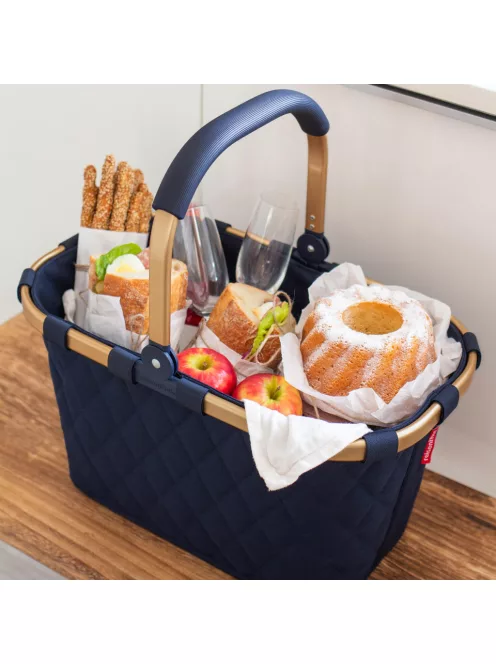 Reisenthel BK4110 Carrybag frame rhombus midnight gold női bevásárló kosár