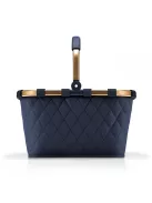 Reisenthel BK4110 Carrybag frame rhombus midnight gold női bevásárló kosár