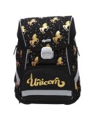 abc123 fekete unikornisos lány 4 részes kisiskolás iskolatáska szett