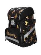 abc123 fekete unikornisos lány 4 részes kisiskolás iskolatáska szett