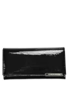 Gregorio BC-100 fekete lakk bőr női pénztárca