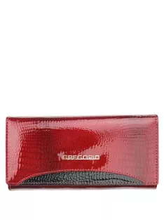 Gregorio GP-106 piros lakk bőr női pénztárca 