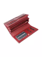 Gregorio GP-106 piros lakk bőr női pénztárca 