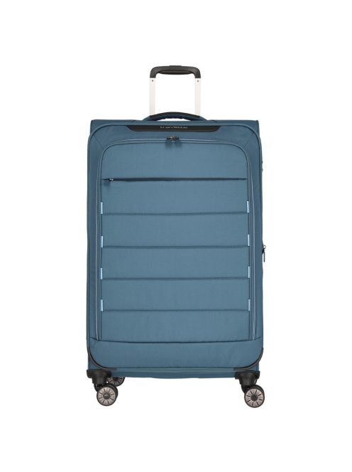 Travelite Skaii L kék 4 kerekű bővíthető nagy méretű bőrönd 
