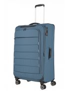 Travelite Skaii L kék 4 kerekű bővíthető nagy méretű bőrönd 