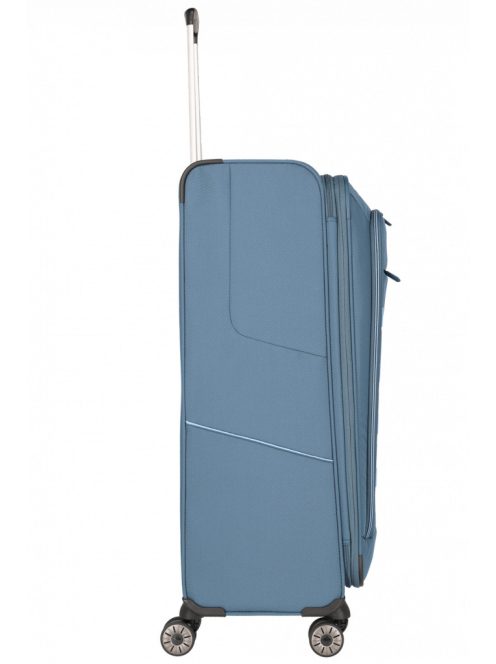 Travelite Skaii L kék 4 kerekű bővíthető nagy méretű bőrönd 