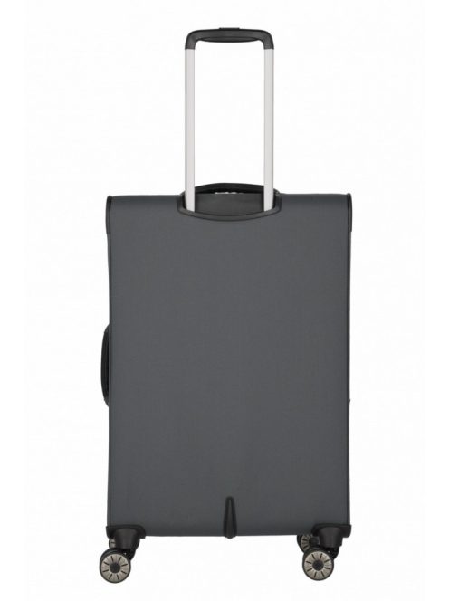 Travelite Skaii M szürke 4 kerekű bővíthető közepes méretű bőrönd 