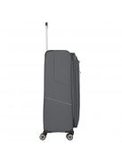 Travelite Skaii L szürke 4 kerekű bővíthető nagy méretű bőrönd 