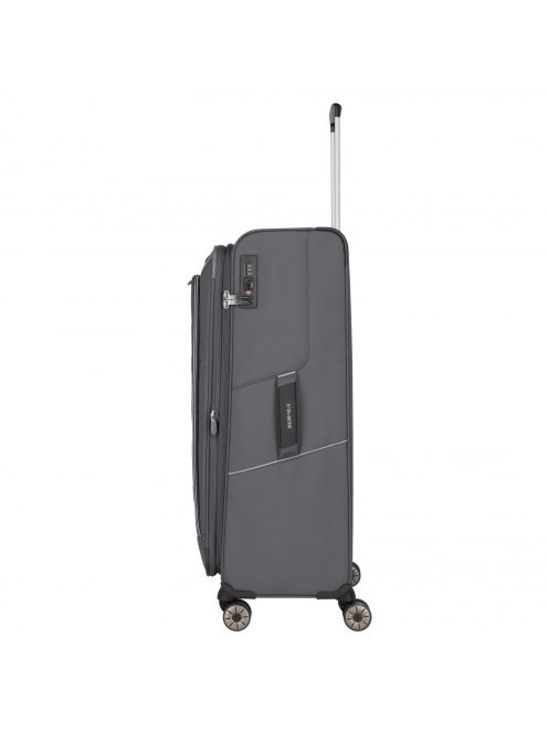 Travelite Skaii L szürke 4 kerekű bővíthető nagy méretű bőrönd 