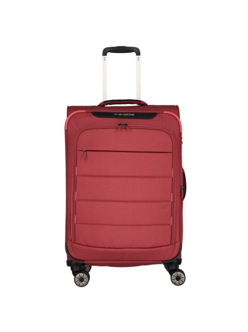 Travelite Skaii M piros 4 kerekű kabin méretű bőrönd 
