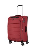 Travelite Skaii M piros 4 kerekű kabin méretű bőrönd 