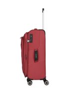 Travelite Skaii M piros 4 kerekű kabin méretű bőrönd 