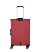 Travelite Skaii M piros 4 kerekű kabin méretű bőrönd 