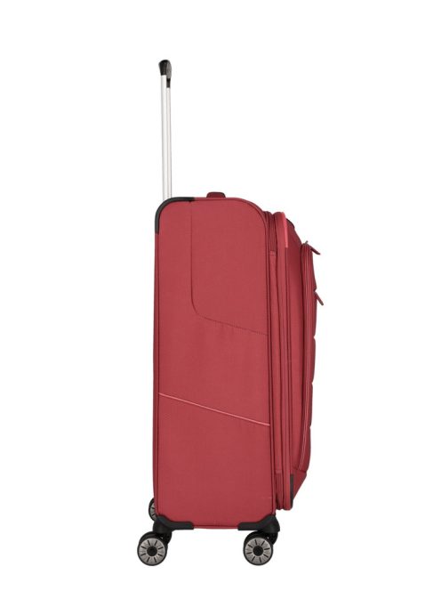 Travelite Skaii M piros 4 kerekű kabin méretű bőrönd 