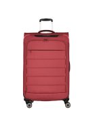 Travelite Skaii L piros 4 kerekű bővíthető nagy méretű bőrönd 