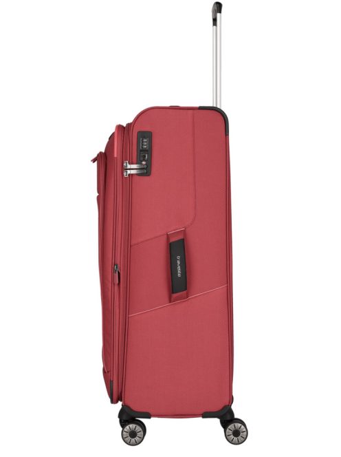 Travelite Skaii L piros 4 kerekű bővíthető nagy méretű bőrönd 