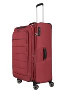 Travelite Skaii L piros 4 kerekű bővíthető nagy méretű bőrönd 