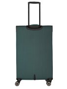 Travelite Viia L zöld 4 kerekű bővíthető nagy méretű bőrönd 