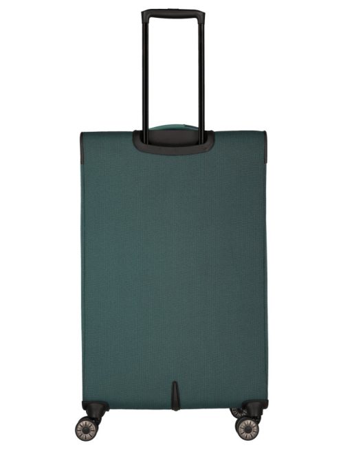 Travelite Viia L zöld 4 kerekű bővíthető nagy méretű bőrönd 